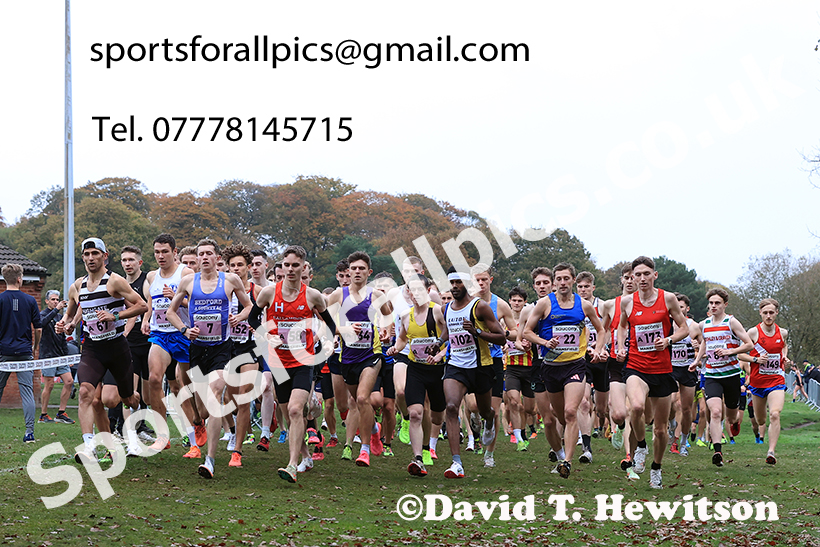 Senior Mens 2024 National Cross Country Relays, Berry Hill Park, Mansfield.   Photo: David T. Hewitson/Sports for All Pics
